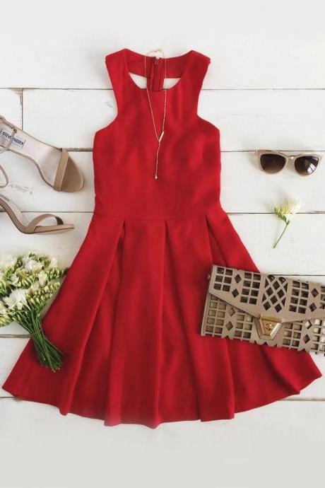 Red Prom Dress,mini Prom Dress,fashion Homecomig Dress,sexy Party Dress, Style Evening Dress