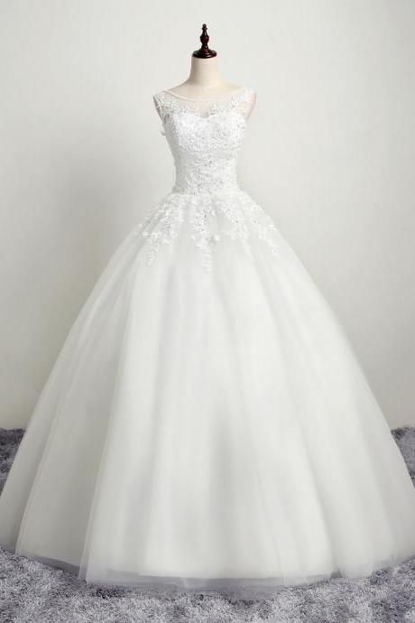 Bridal lace wedding dress banquet long wedding dress