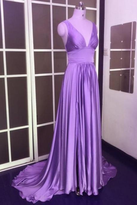 A-line Long Prom Dresses Formal Evening Gowns