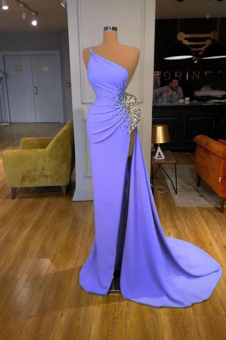 Purple Long Prom Dress,prom Dresses,pageant Dress,evening Dress,graduation School Party Gown