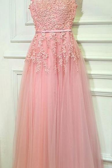 Pink Sexy Long Prom Dresses Formal Women Party Dress