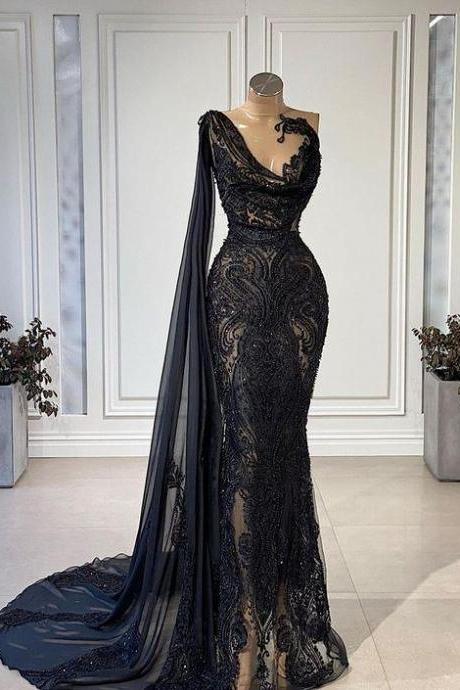 Black Sexy Evening Dress Prom Dress