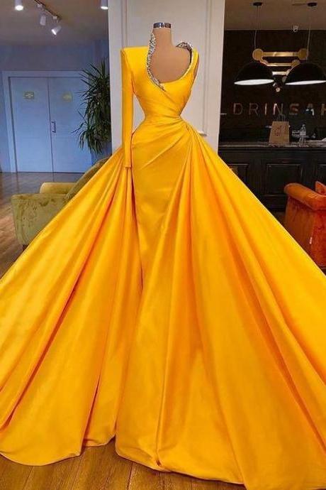 Yellow Prom Dresses Long Prom Dresses