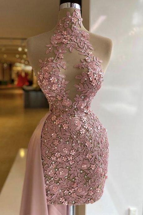 Pink Short Homecoming Dresses, Formal Dress, Lovely Formal Dresses