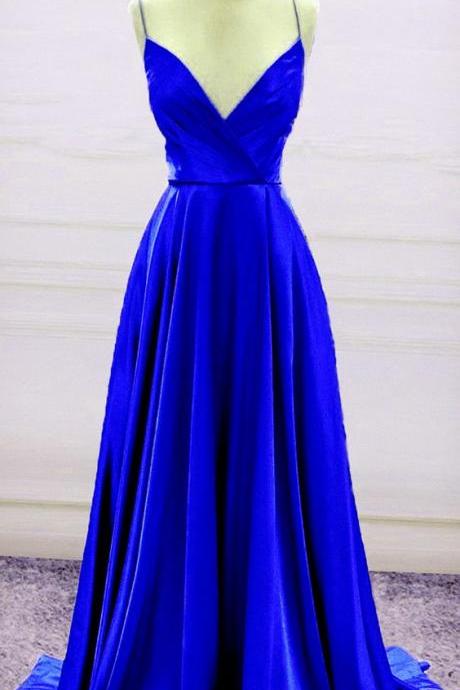 Royal Blue Prom Long Dresses