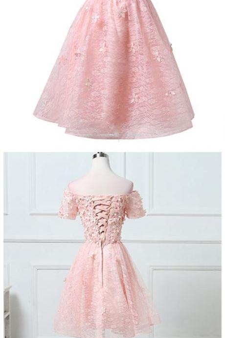 Party Dress ,evening Prom Party Festa A-line Short Style Flowers Beading Pearls Dresses