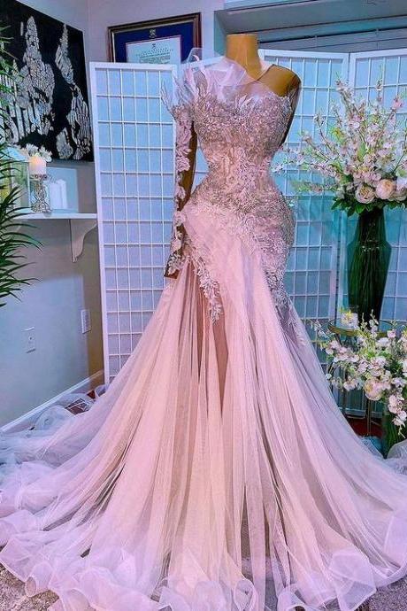 Pink Elegant Evening Dress Prom Dresses Long
