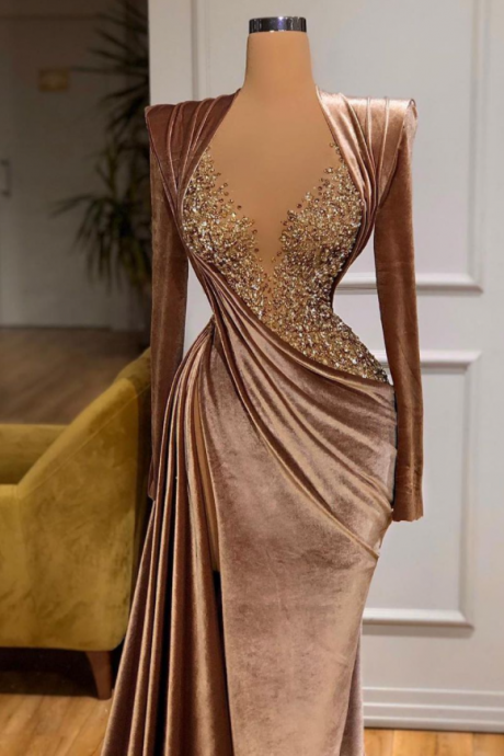 Mermaid Gown Evening Dress Sexy Long Prom Dresses