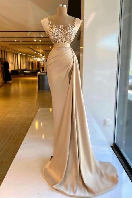 Prom dresses, white prom dresses, cheap prom dresses, lace prom dresses, evening dresses, 2022 formal dresses