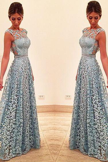 Lace Prom Dress, See-through Back Prom Dress, Unique Design 2017 Prom Dress, Long Prom Dress, Special Occasion Gowns, Prom Dress, Party Dress
