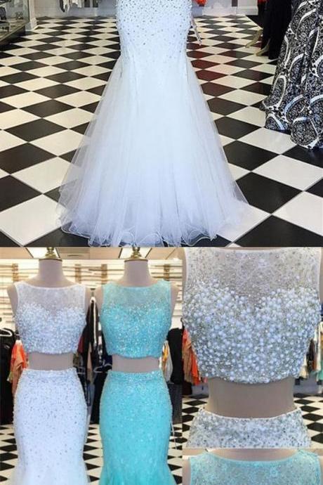 2017 Prom Dress,white Prom Dresses,mermaid Prom Dresses,formal Prom Dresses,long Evening Dresses