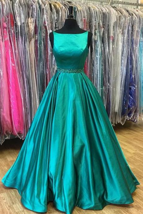 2017 Prom Dress, Long Prom Dress, Dark Teal Prom Dress, Formal Evening Dress