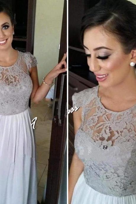 Sexy Prom Dresses,cap Sleeve Lace Top Formal Evening Dress,elegant Evening Dress,sexy Prom Dress,women Dress