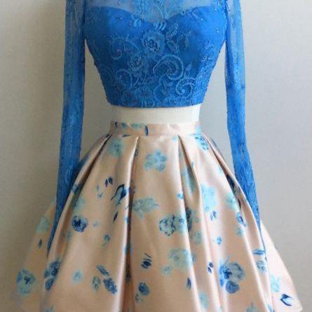 Strapless Beading Sky Blue Homecoming Dress with Pockets main image 1
