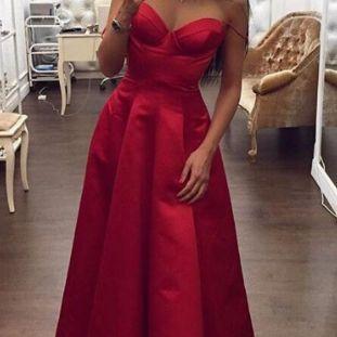 Off the Shoulder  Sweep Train Wine Red Bridesmaid Dress LBQB0063