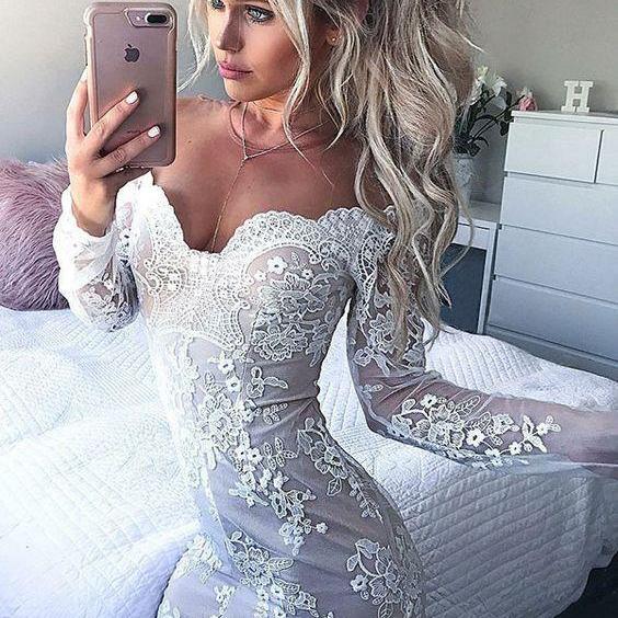 Sexy Sheath Short White Homecoming Dress With Ruffles C397 main image 0