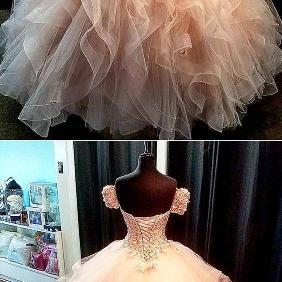 Sweetheart Organza Ruffles Ball Gown Quinceanera Dresses For Sweet 16 m2196