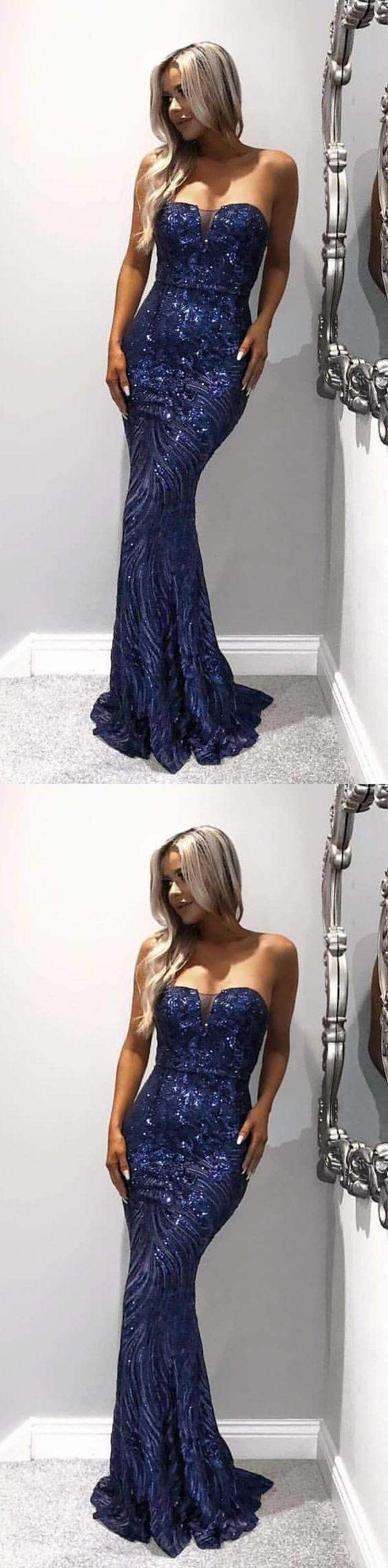 Mermaid Sweetheart Floor Length White Prom Dress LBQ3268 main image 1