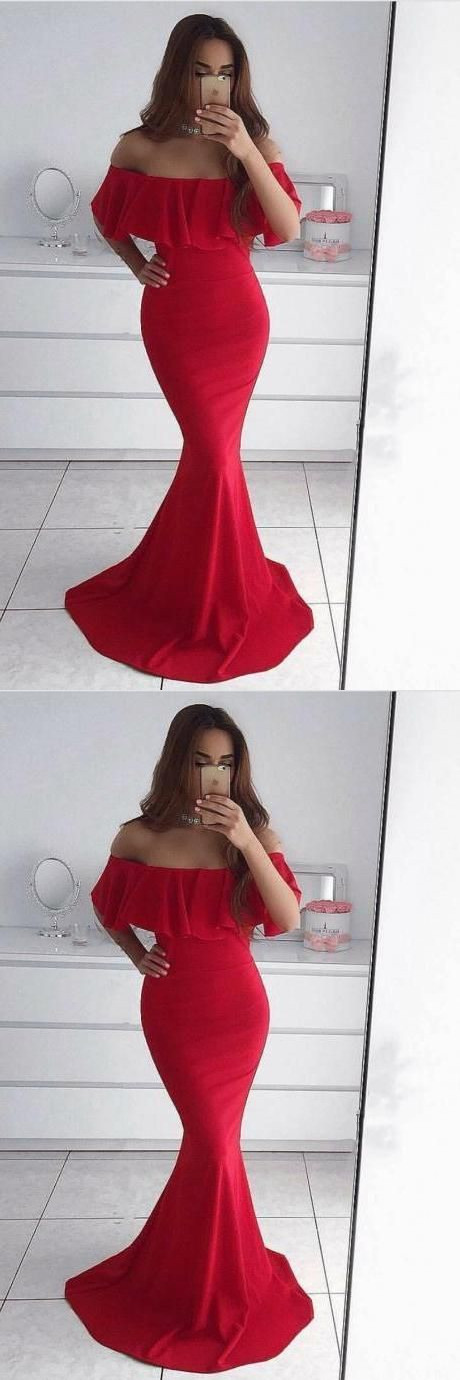 Mermaid Ruched Off Shoulder Floor Length Elegant Mother of the Bride Dresses