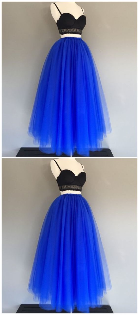 Floor Length Tulle Skirt, Royal Blue Tulle Skirt M9150 on Luulla