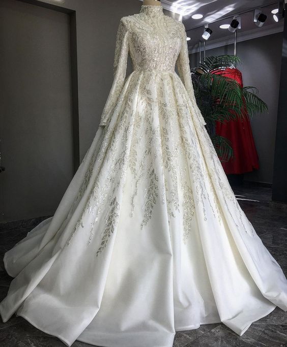 White Ball Gown, Princess Wedding Dress,fashion Bridal Dress,sexy Party ...