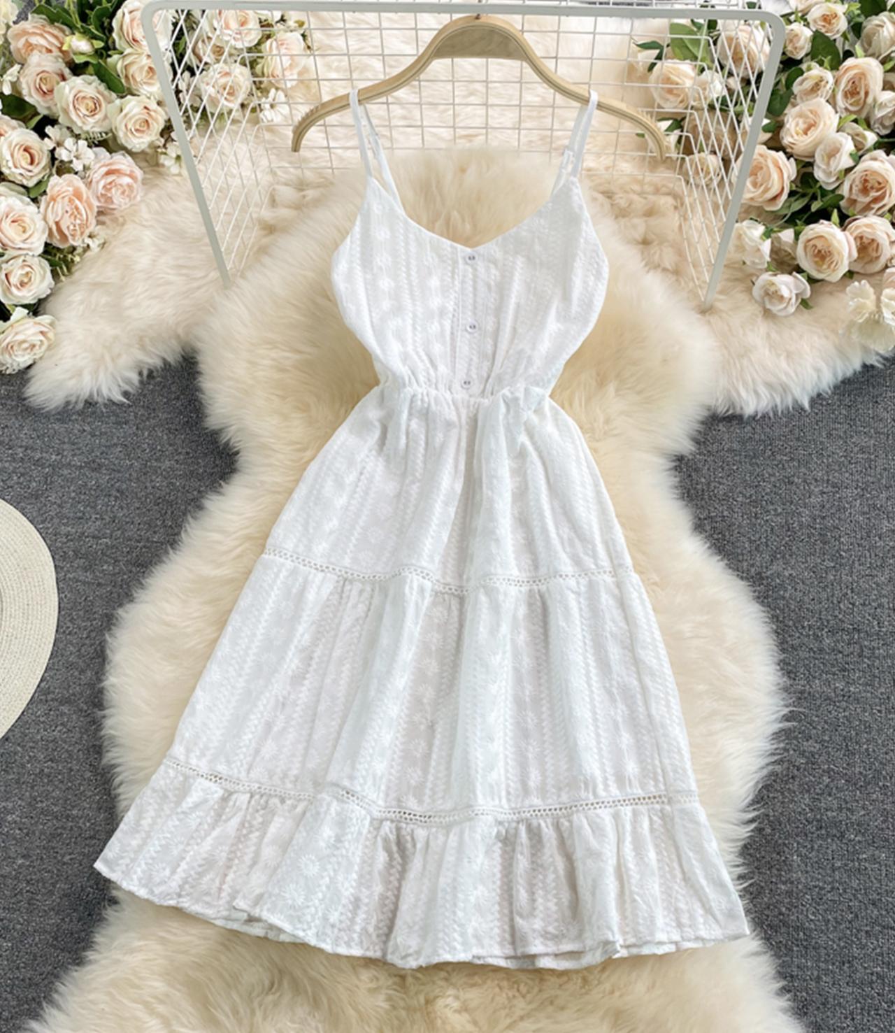 Cute V Neck Short Dress Fashion Dress on Luulla
