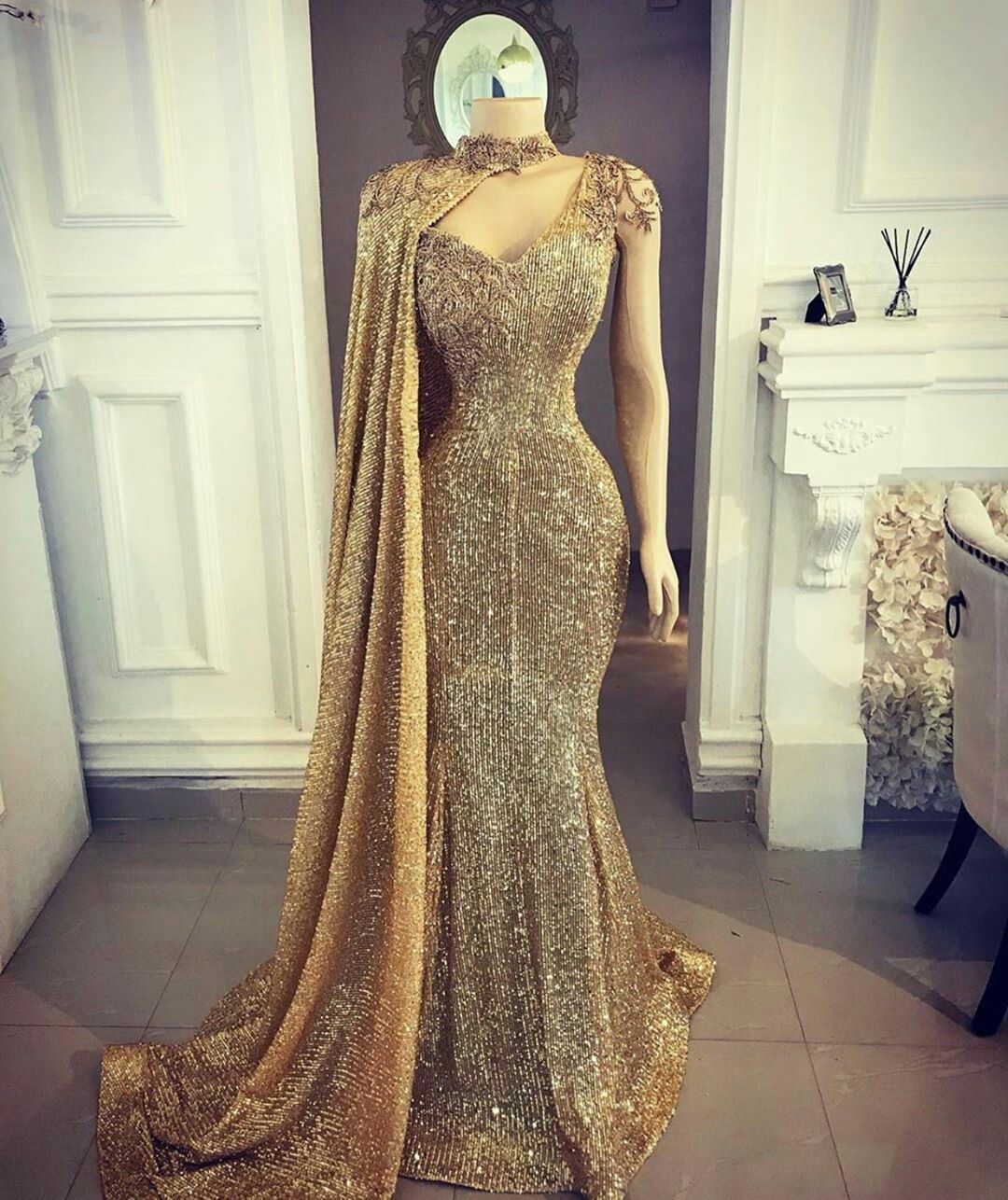 Formal Evening Gown,prom Dresses Sparking Mermaid V Neck Sexy Prom ...